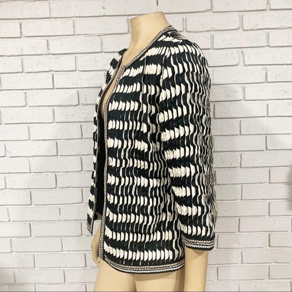 Chico’s Travelers Pleated Open Front Blazer - Picture 4 of 11